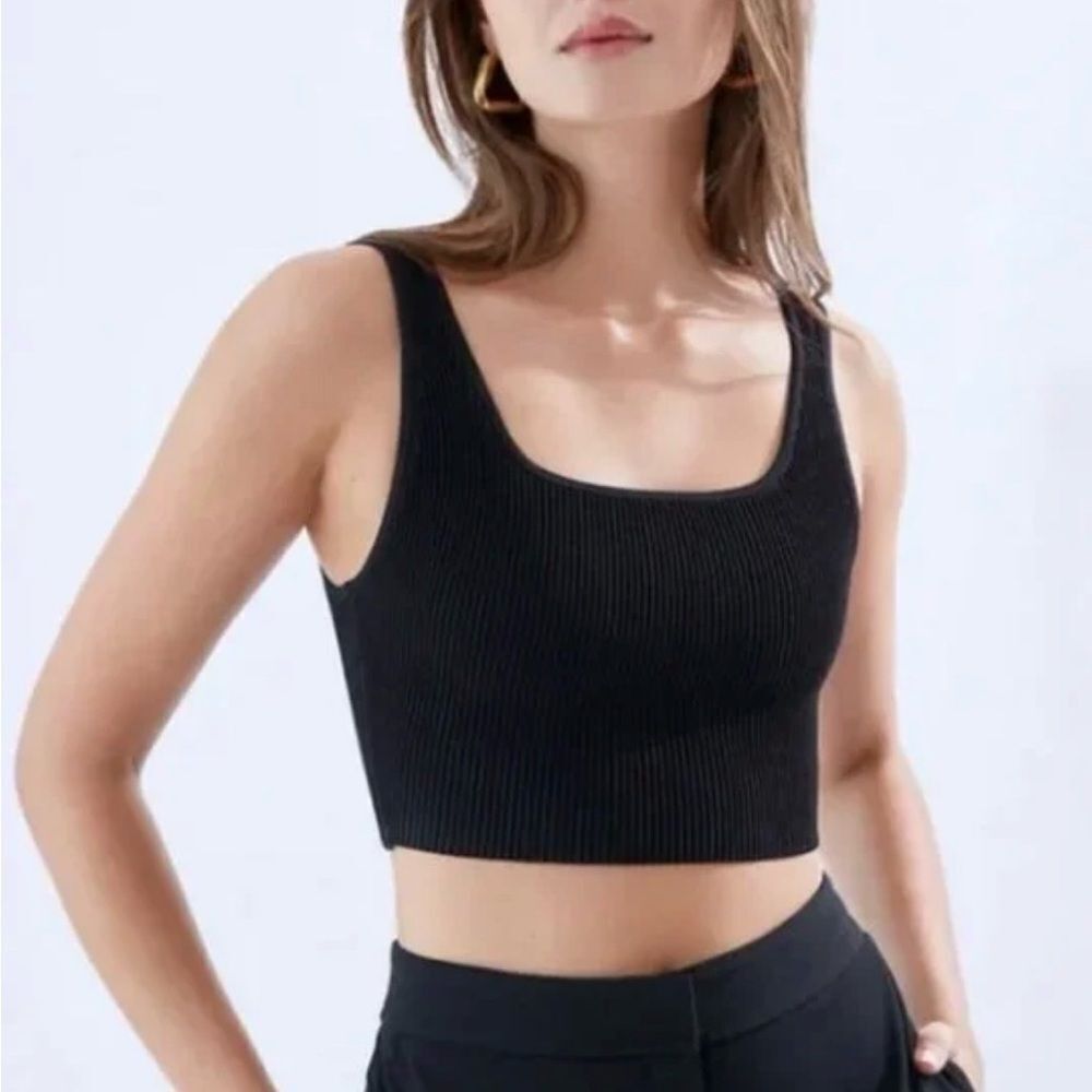 Babaton by Aritzia Black Crop Top
